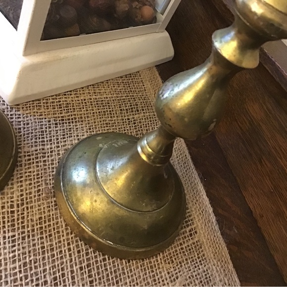 Heavy vintage candle holders. - Picture 3 of 5